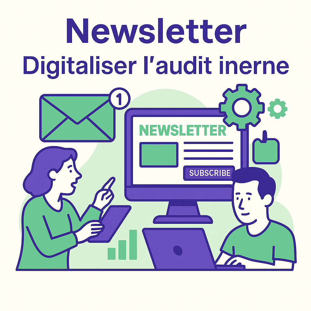 Illustration - Newsletter "Digitaliser l’audit interne"