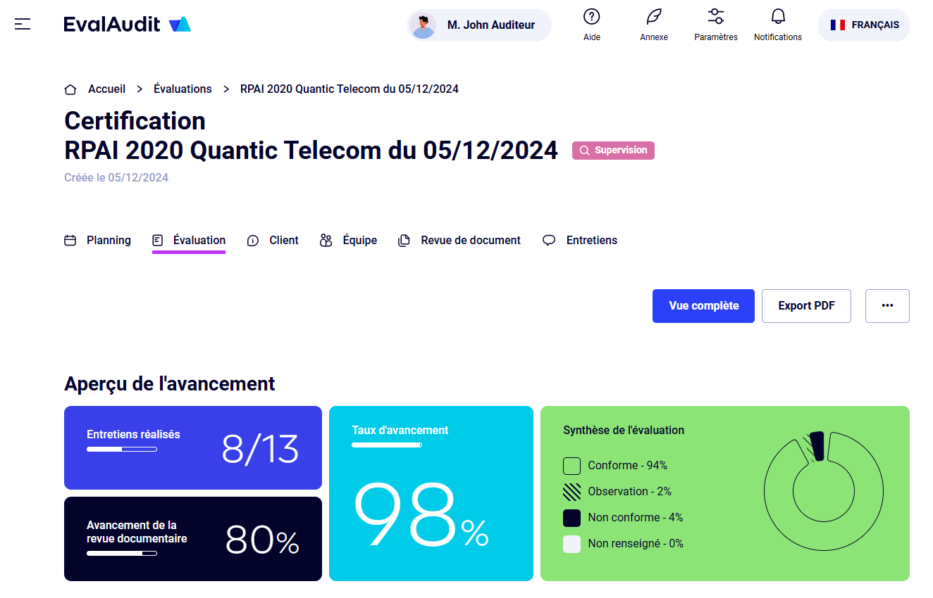 Screen EvalAudit